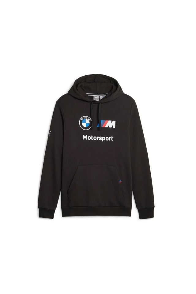 Puma Bmw Mms ESS Motorsport Hoodie Fleece Puma-Black Erkek Sweatshirt Siyah 62130101