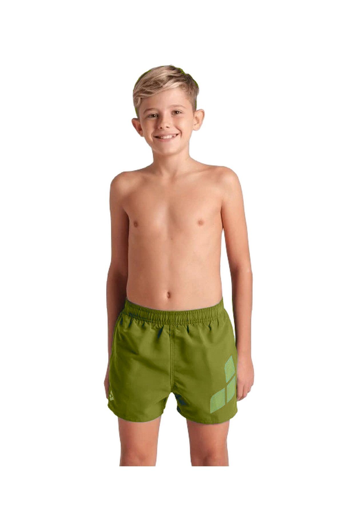 Arena Boy's Beach Boxer Logo Erkek Çocuk Plaj Yüzücü Şortu Z.Yeşil 005262610 12-13