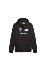 Puma Bmw Mms ESS Motorsport Hoodie Fleece Puma-Black Erkek Sweatshirt Siyah 62130101 L
