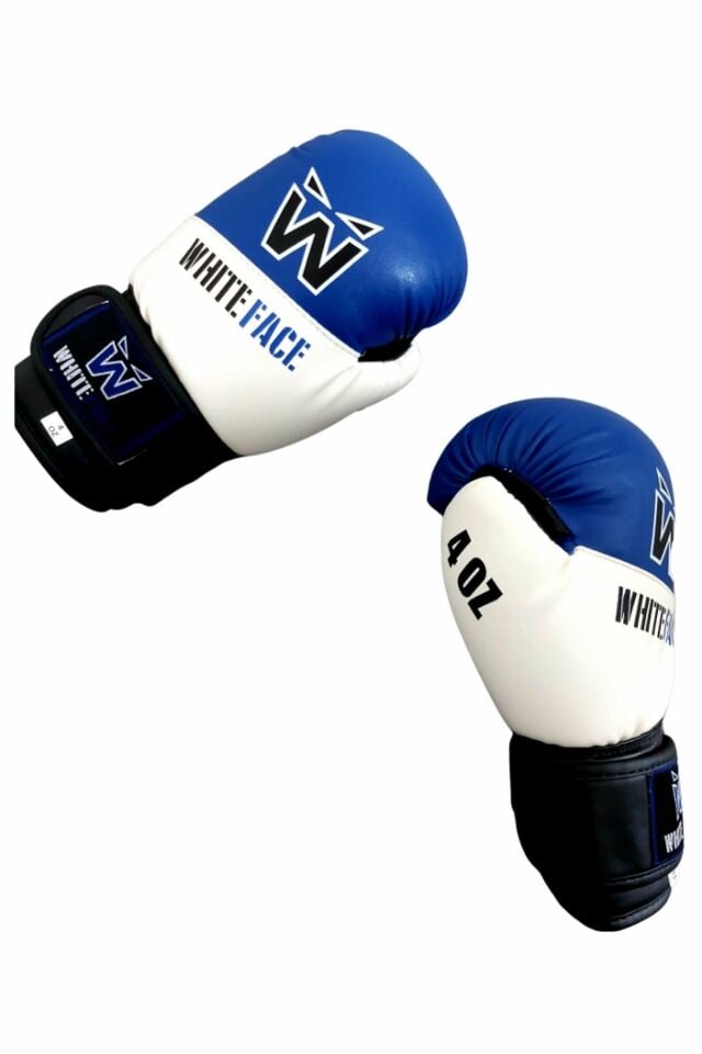 Whiteface Nova Çocuk Boks Eldiveni Mavi 4 OZ