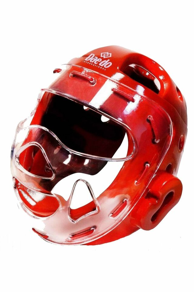Daedo Cam Korumalı Pro Kask Kırmızı S
