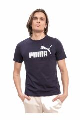 Puma ESS Logo Tee Peacoat T-Shirt Unisex Günlük Tişört Lacivert 58666606 M