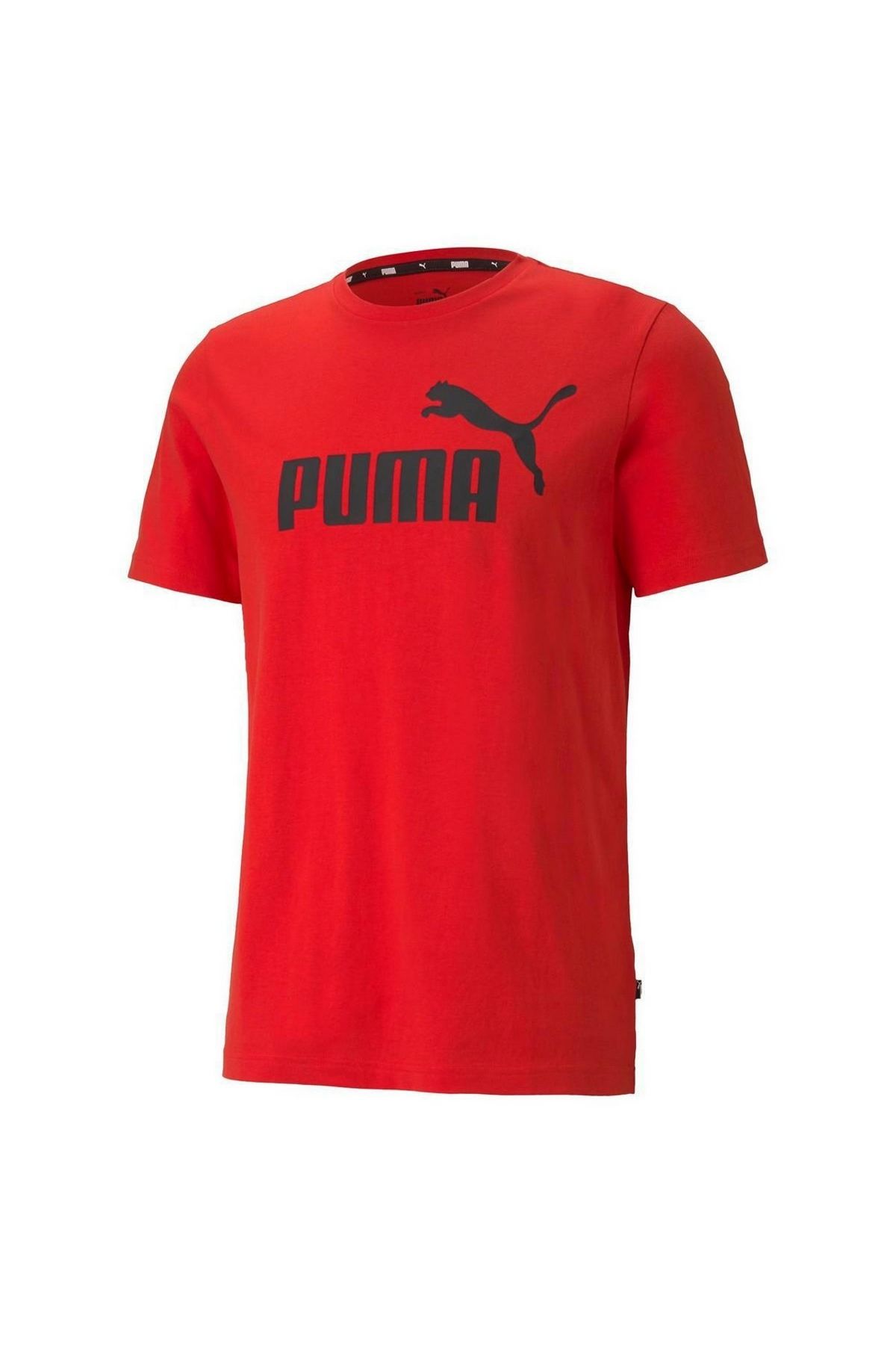 Puma ESS Logo Tee High Risk Red T-Shirt Unisex Günlük Tişört Kırmızı 58666611