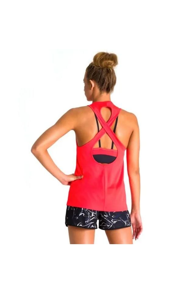 Arena W Gym Tank Top Cross Back Bayan Spor Atlet Tişört Kırmızı 001591470