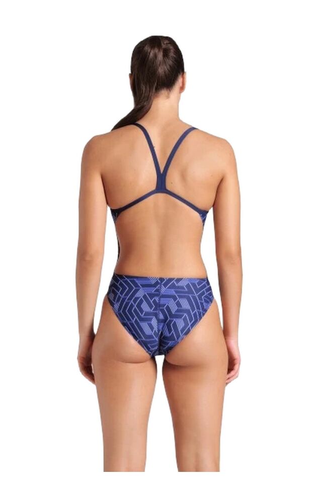 Arena Women's Escape Swimsuit Challenge Back Bayan Yüzücü Mayo Lacivert 007739700