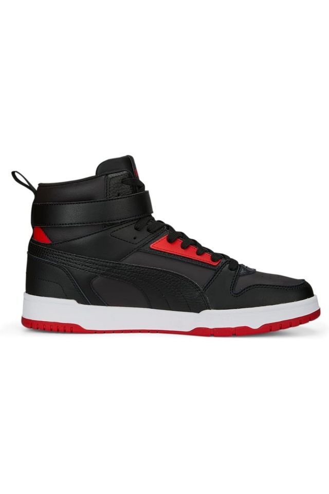 Puma RBD Game Flat Dark Gray Puma-Black Red Puma-Gold Bilekli Erkek Spor Ayakkabı Siyah 38583911 41