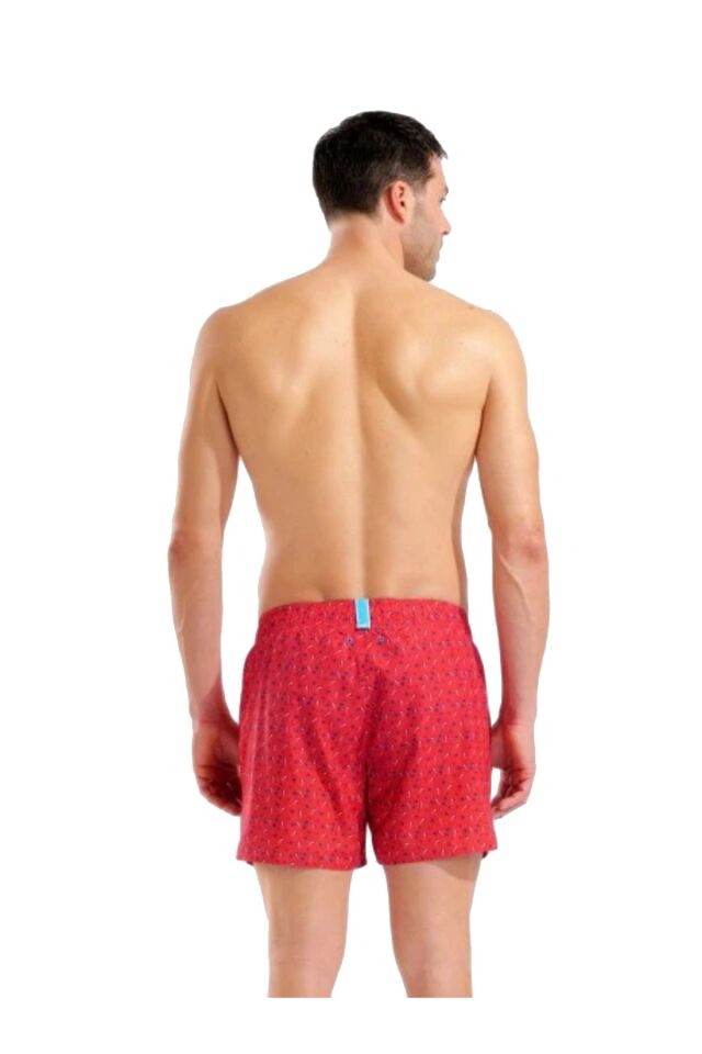 Arena Men's Water Prints Beach Short AO Erkek Plaj Şortu Kırmızı 007159430