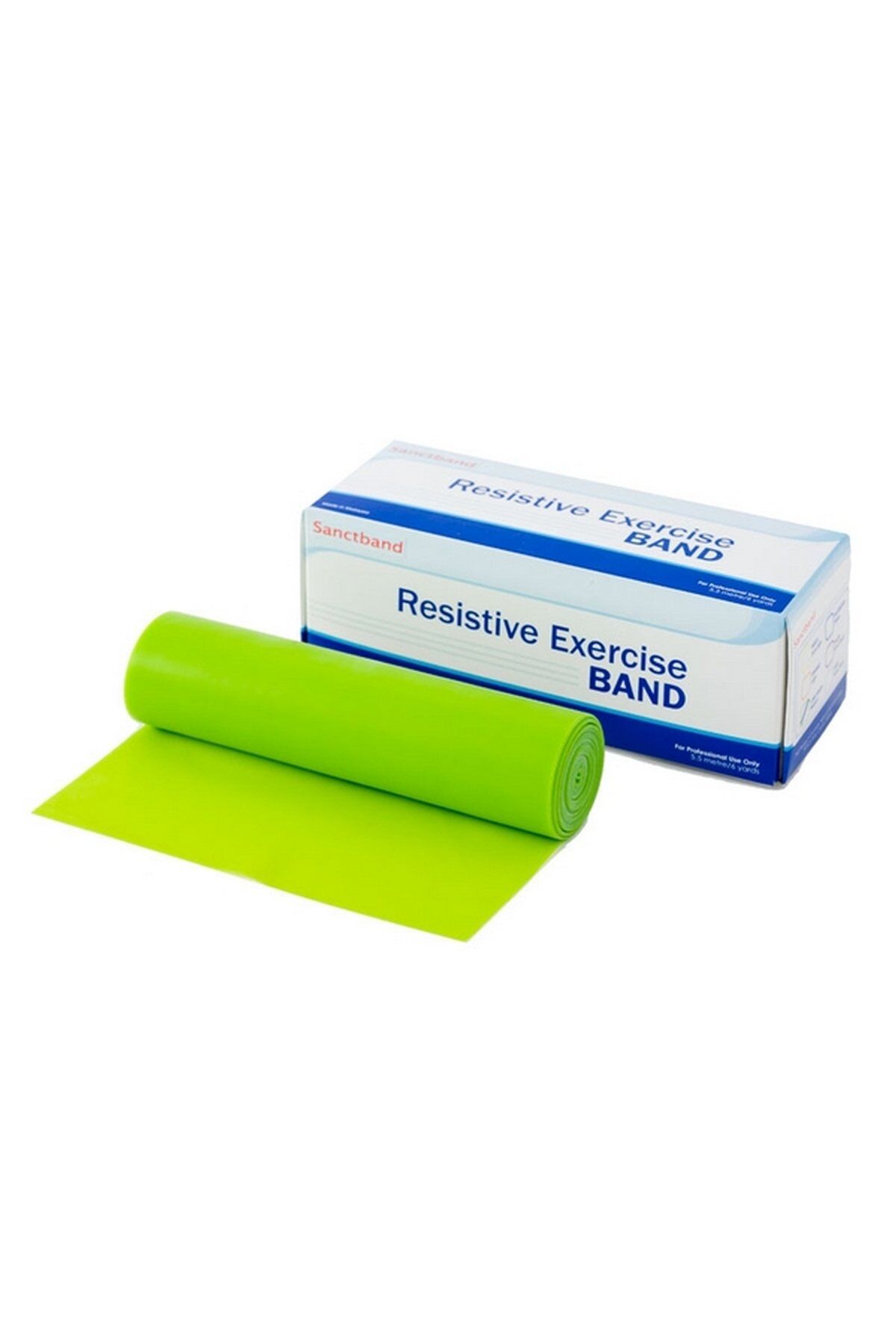 Sanctband Resistive Exercise Band Di̇renç Bandı Medium 5.5m Lime Green