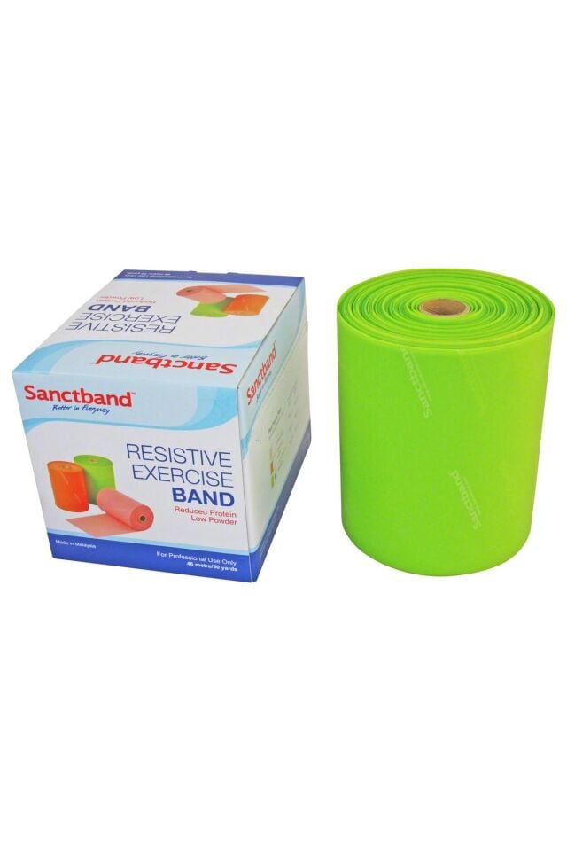 Sanctband Resistive Exercise Band Di̇renç Bandı 46m Medium Lime Green