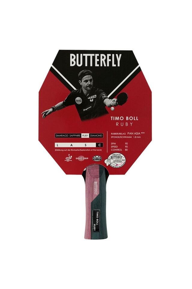 Butterfly 85029 Timo Boll Series Ruby Masa Tenisi Raket