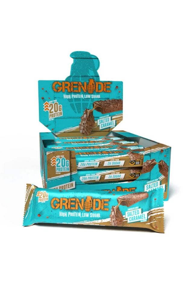 Grenade Chocolate Chip Salted Caramel Protein Bar 60g x 12 Adet