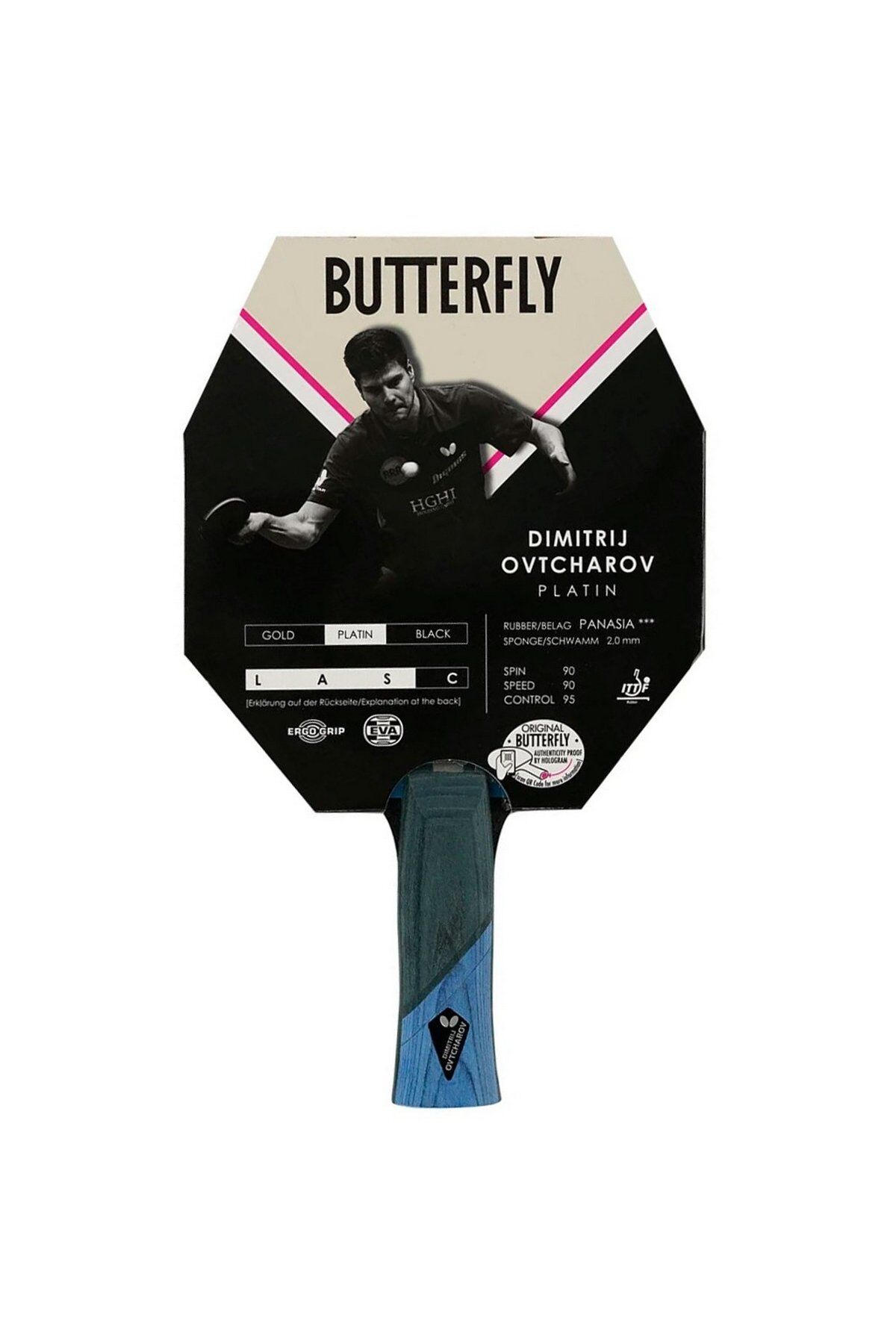 Butterfly 85226 Dimitrij Ovtcharov Series Platin M.Tenisi Raket
