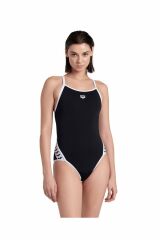 Arena Women's Arena Icons Super Fly Back Solid Bayan Yüzücü Mayo Si̇yah/Beyaz 005036510 40