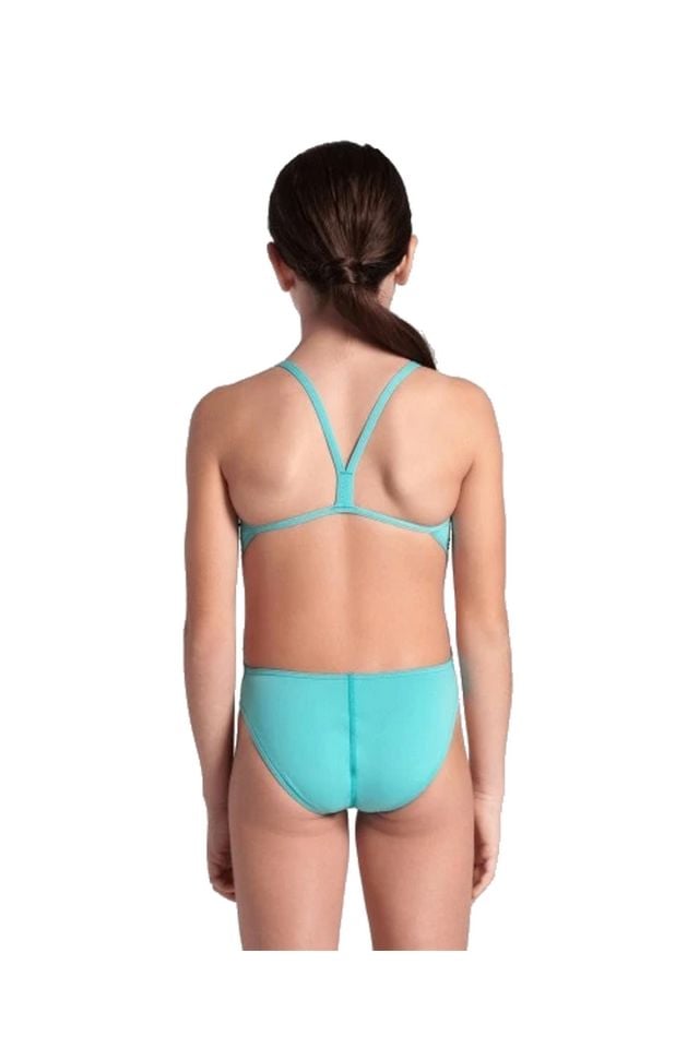 Arena Girl's Team Swimsuit Challenge Solid Kız Çocuk Mayo Mavi̇ 004765870