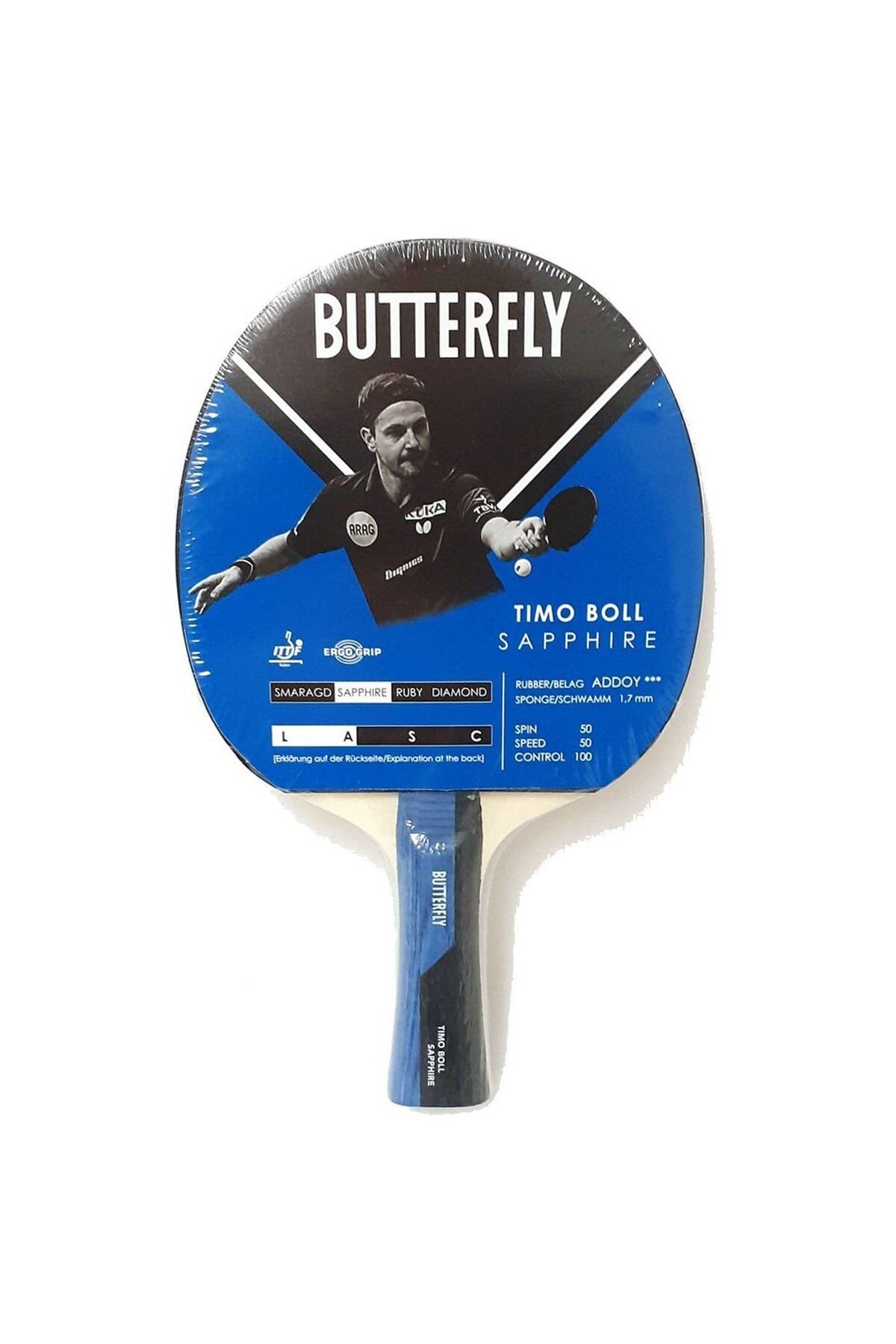 Butterfly 85023 Timo Boll Series Sapphire M.Tenisi Raket