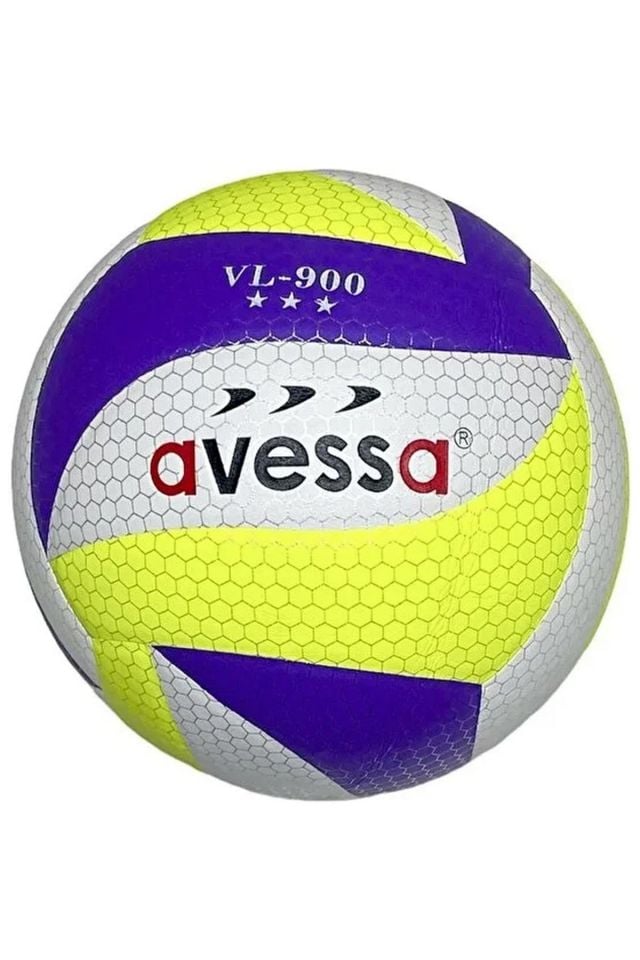 Avessa VL-900-100 Yapıştırma No 5 Voleybol Topu Sarı/Mor