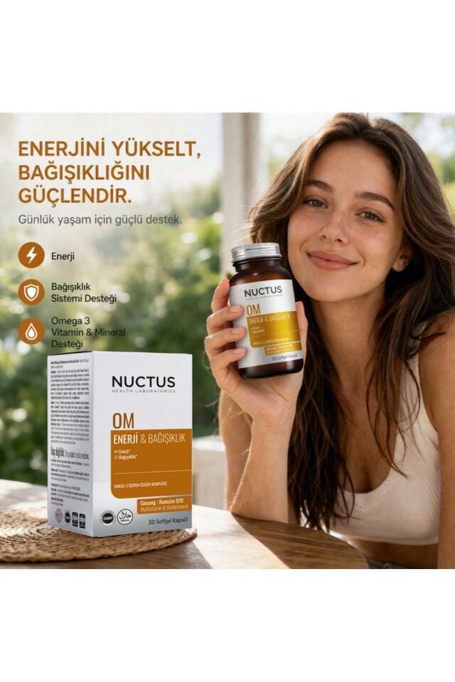 Nuctus OM Enerji & Bağışıklık Omega3 30 Kapsül