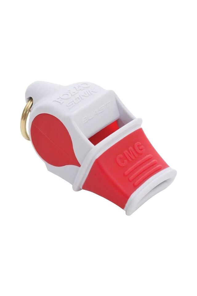 FOX40 9203-3008 Sonik Blast Safety Cmg 120 db İpli Düdük Beyaz/Kırmızı