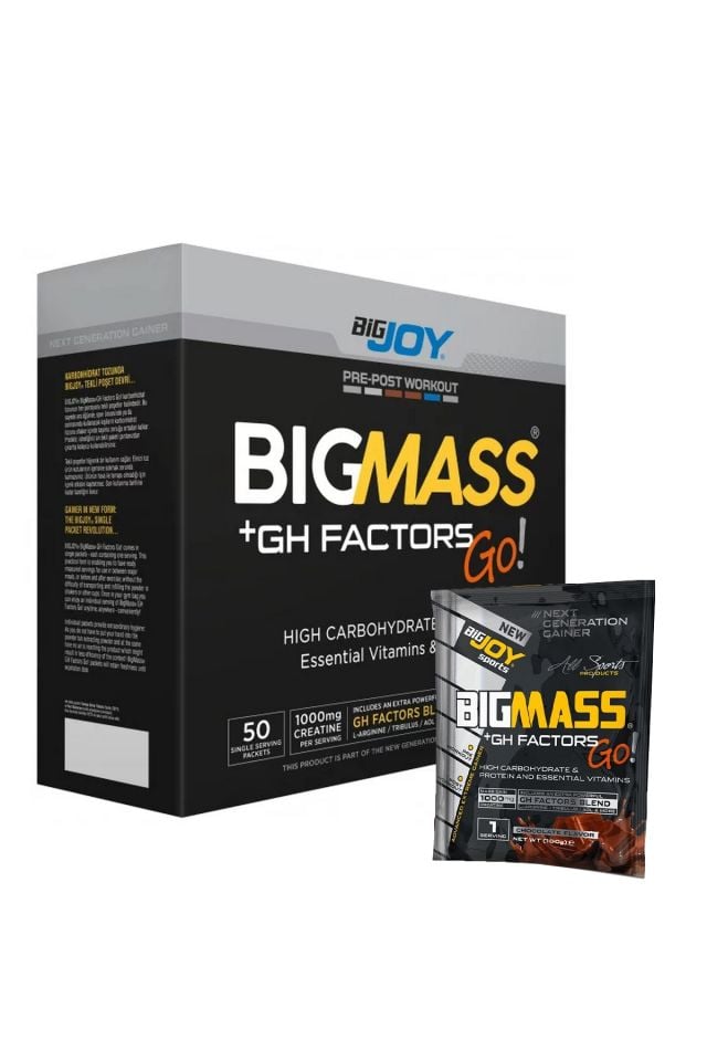 BigJoy Sports BigMass GH Factors GO! Çikolata 5000g 50 Servis