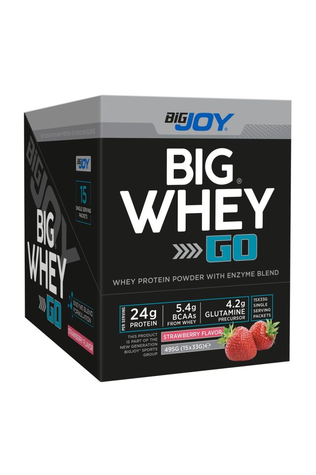 BigJoy Sports BigWhey GO Çilek 495g 15 Servis