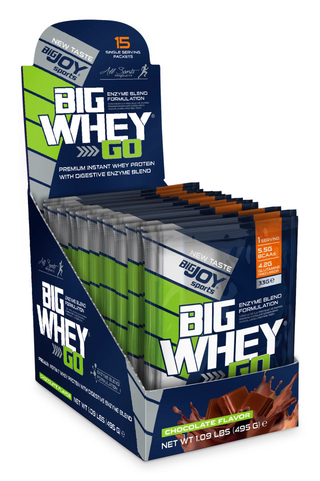 BigJoy Sports BigWhey GO Çikolata 495g 15 Servis