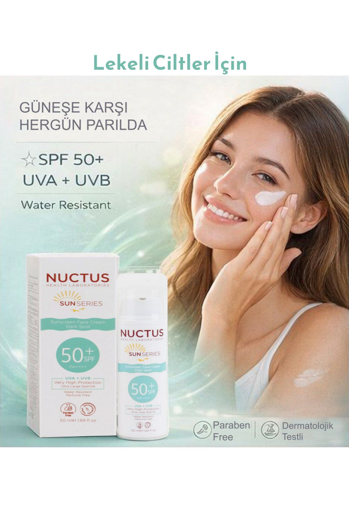 Nuctus Koruyucu Güneş Kremi (Lekeli Ciltler) 50ml