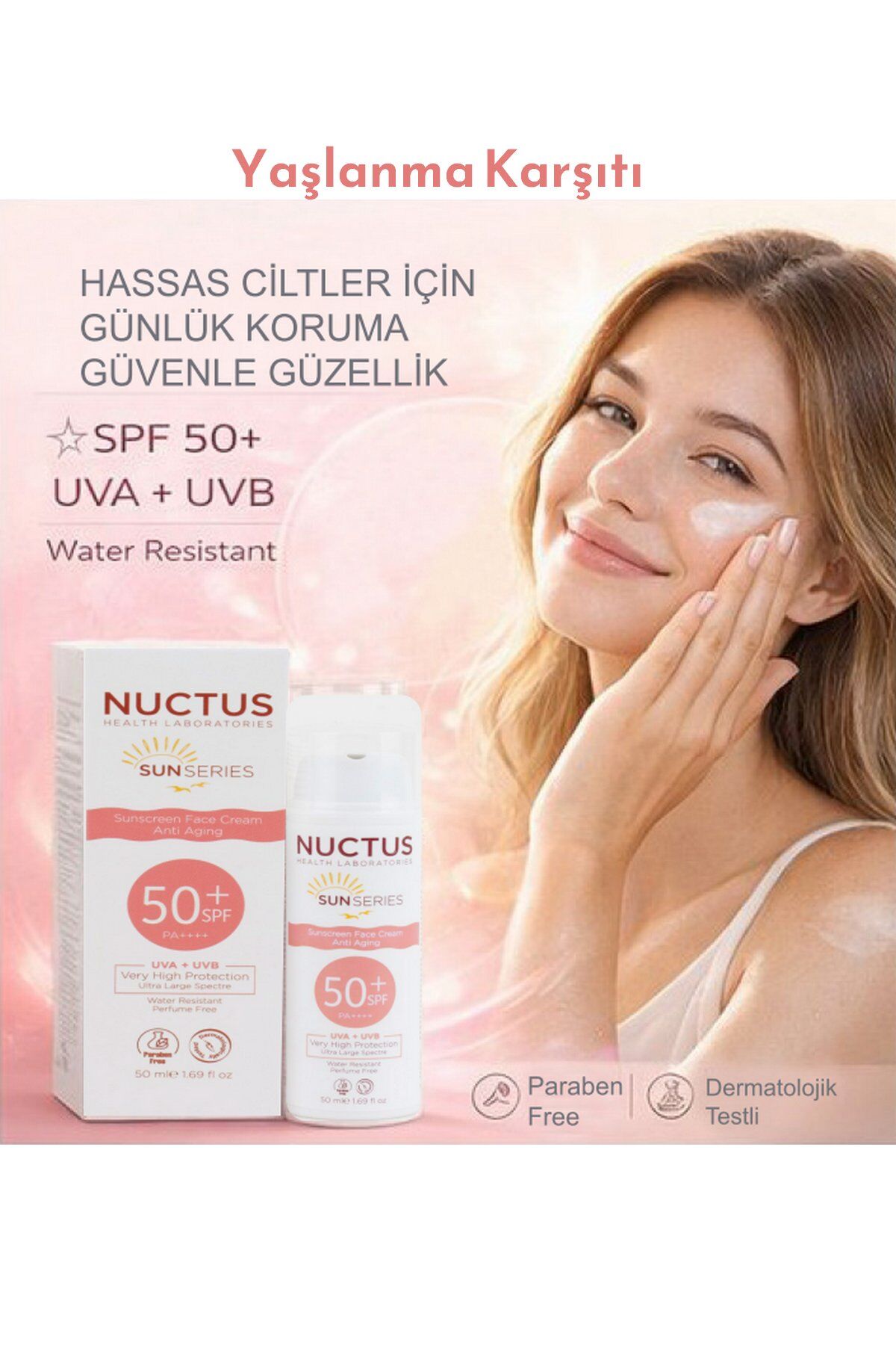 Nuctus Koruyucu Güneş Kremi (Yaşlanma Karşıtı) 50m