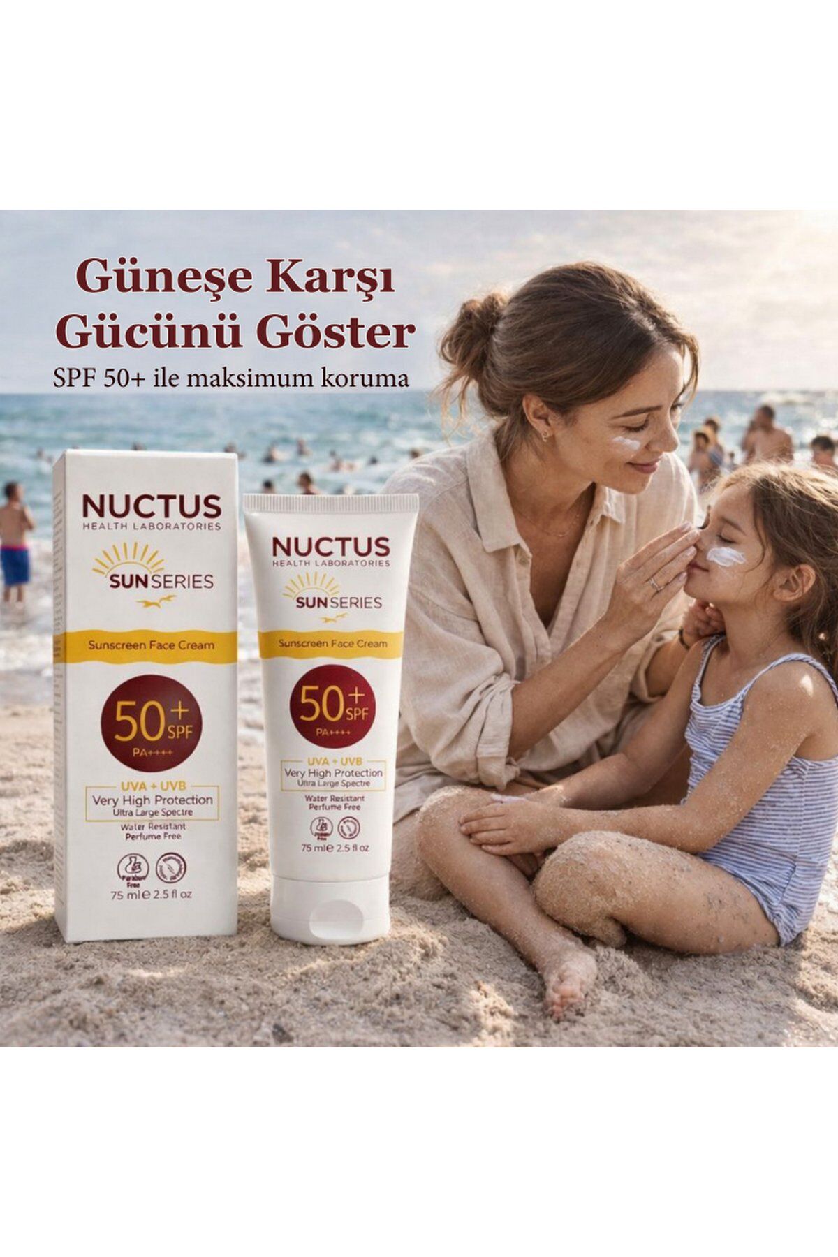 Nuctus Koruyucu Güneş Yüz Kremi (Tüm Ciltler İçin) 75ml