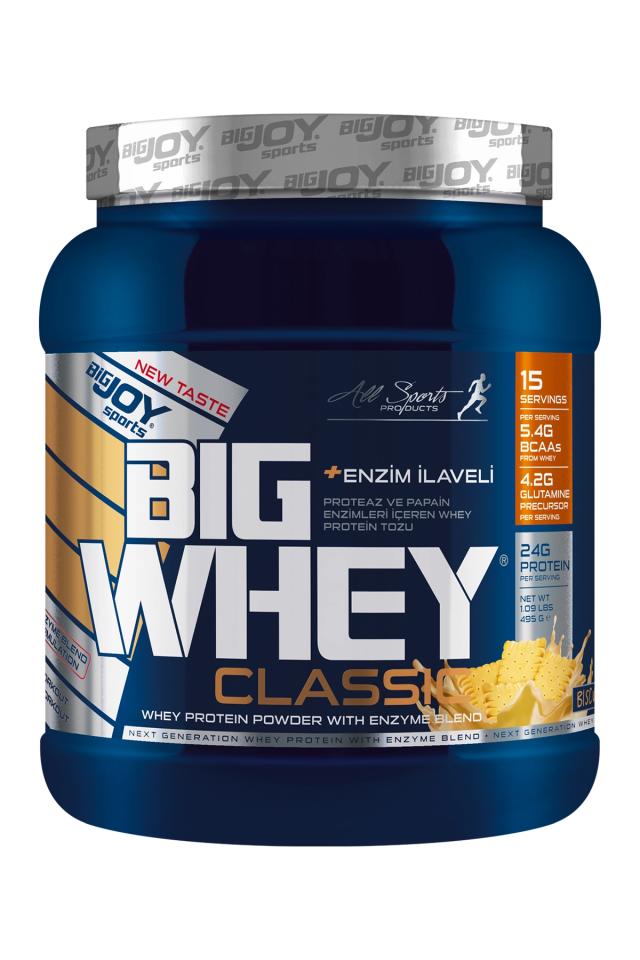 BigJoy Sports BigWhey Classic Bisküvi 495g 15 Servis