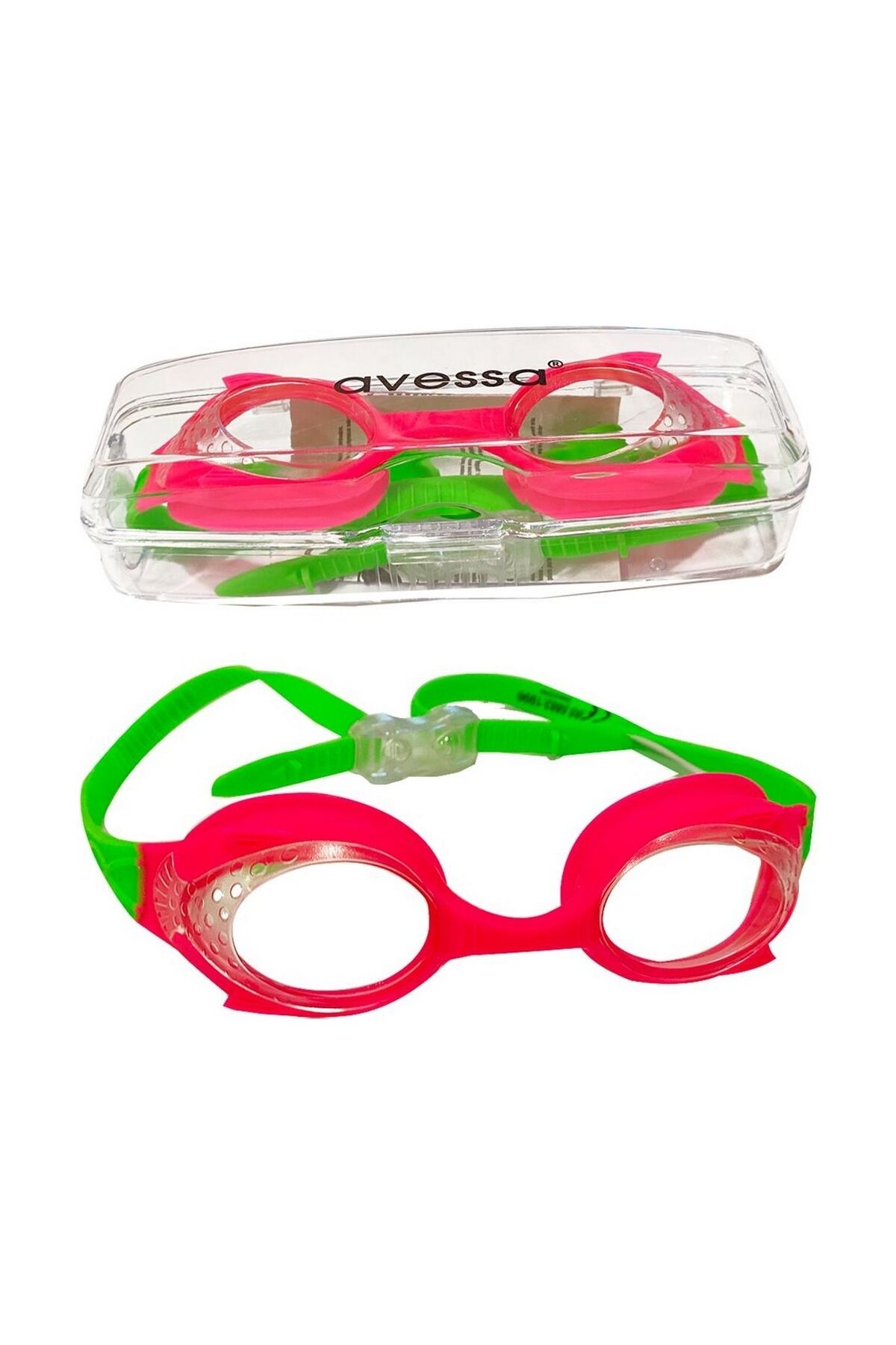 Avessa AVS-GS28-PY Çocuk Yüzücü Gözlüğü Pembe/Yeşil