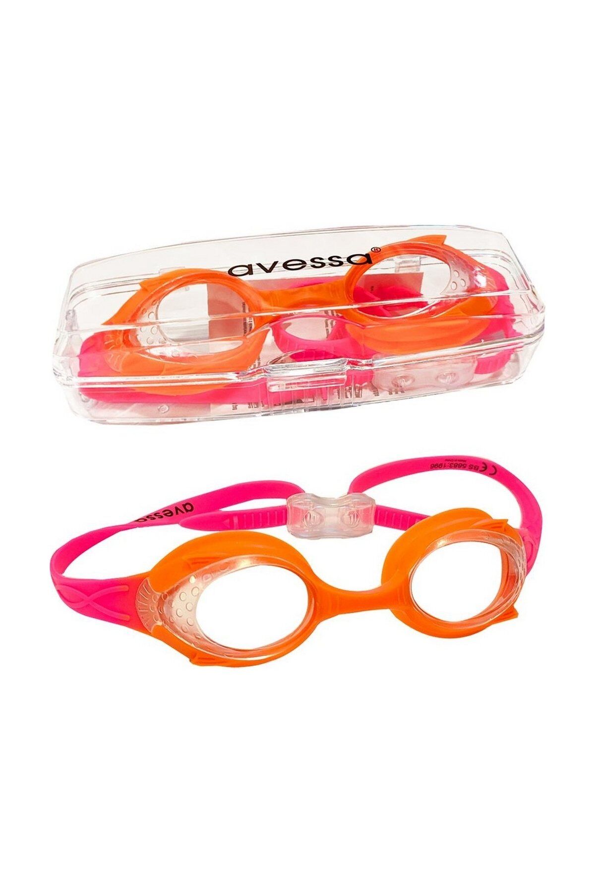 Avessa AVS-GS28-PT Çocuk Yüzücü Gözlüğü Pembe/Turuncu