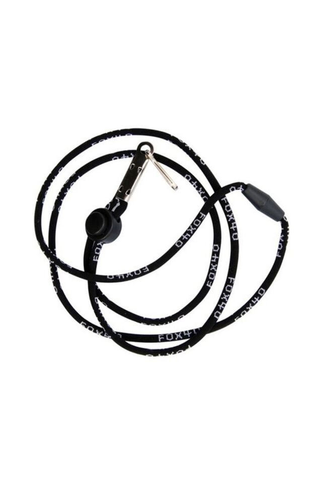 FOX40 9941 Lanyard Doz Header Card Düdük İpi Siyah
