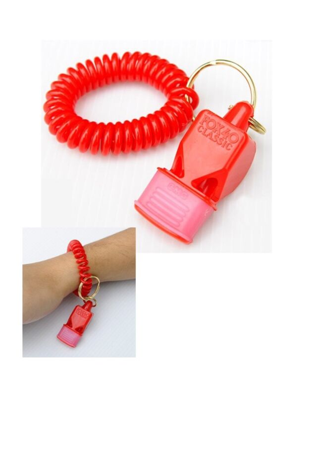 FOX40 8318-0100 Wrist Coil Bagged Düdük İçin Bileklik Kırmızı (1 Adet)