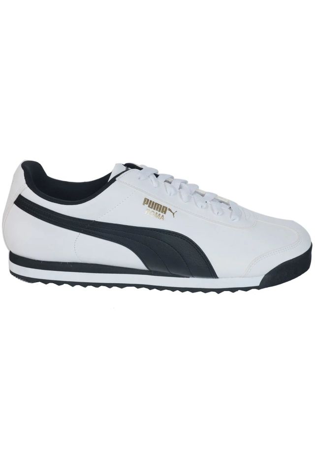 Puma Roma Basic Black White Erkek Günlük Spor Ayakkabı Beyaz 35357204 40