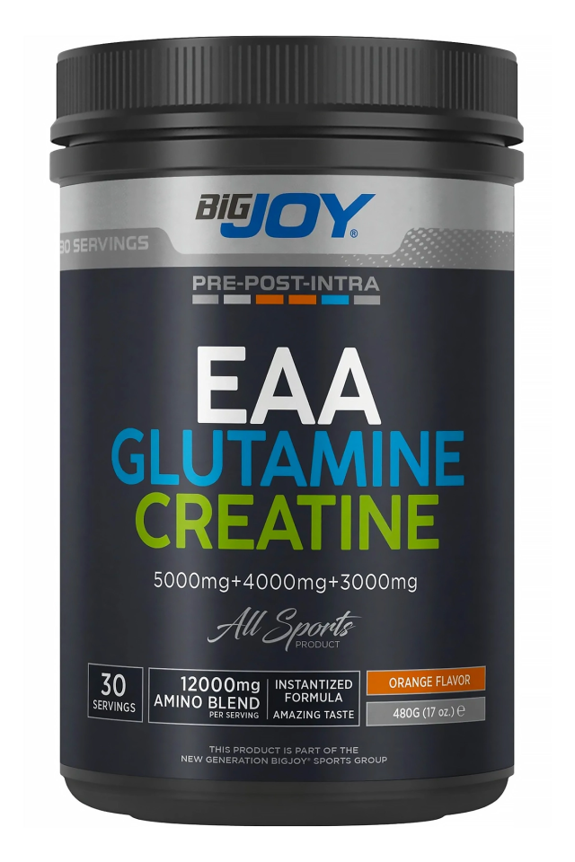 BigJoy Sports EAA + Glutamine + Creatine Portakal 480g 30 Servis