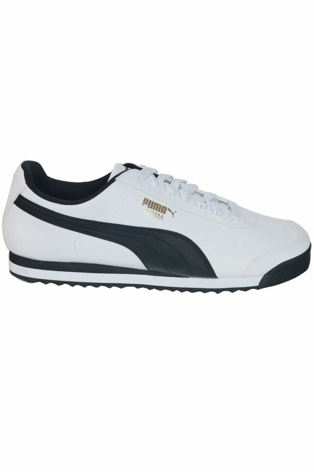 Puma Roma Basic Black White Erkek Günlük Spor Ayakkabı Beyaz 35357204 43