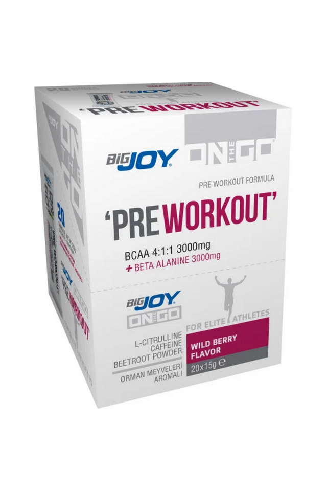 BigJoy Sports On The Go Pre-Workout Orman Meyveli 15g x 20 Saşe