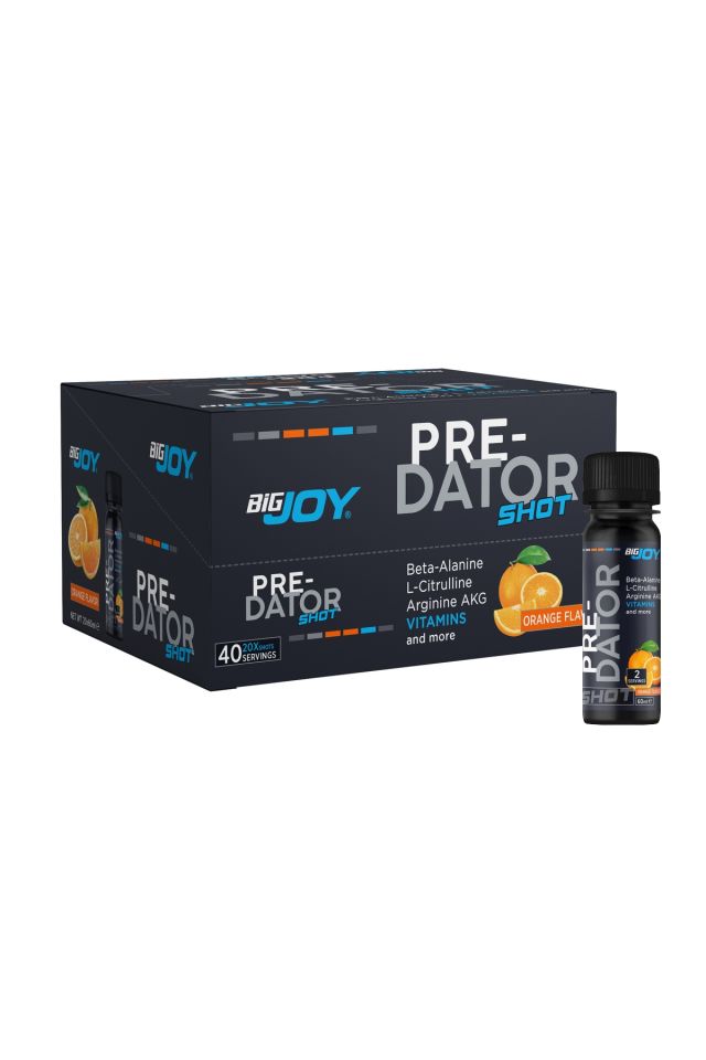 BigJoy Sports Predator Shot Portakal 60ml x 20 Adet 40 Servis