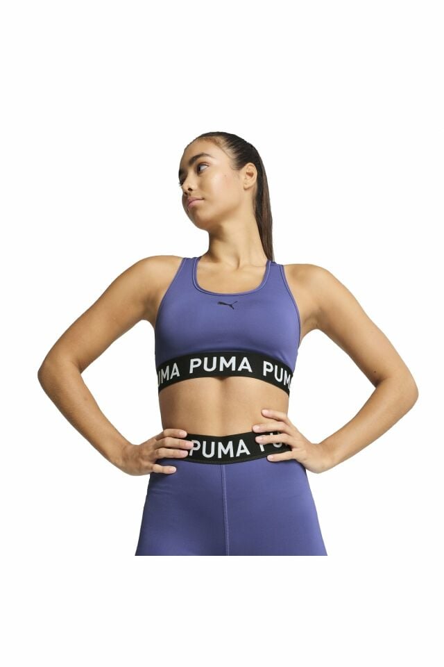 Puma 4Keeps Elastic Bra P Bayan Spor Sütyen Bra Mavi 52696203