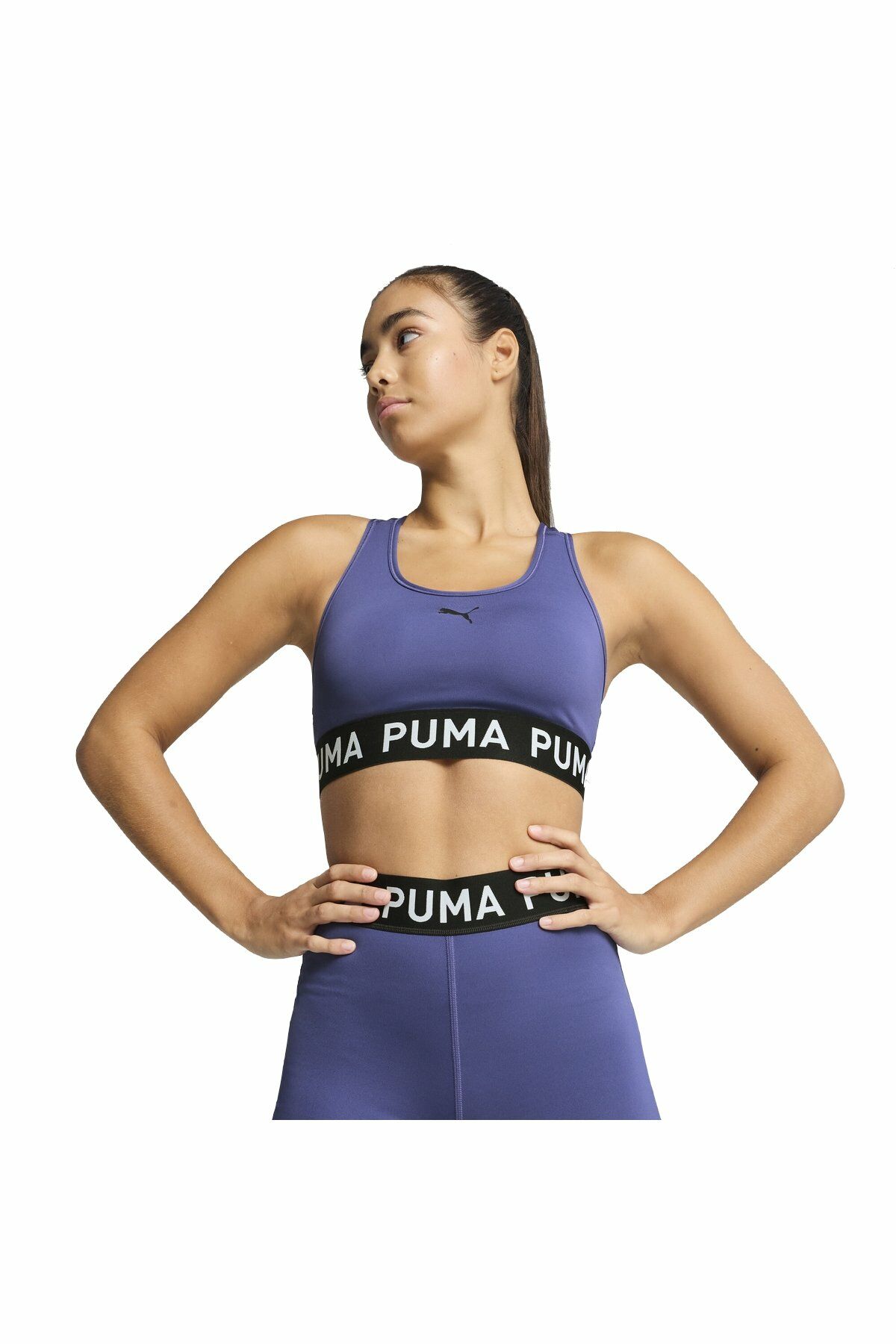 Puma 4Keeps Elastic Bra P Bayan Spor Sütyen Bra Mavi 52696203 XS