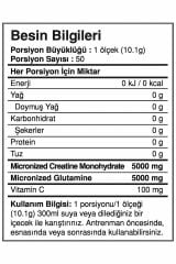 BigJoy Sports BIG2 Creatine + Glutamine Aromasız 505g 50 Servis