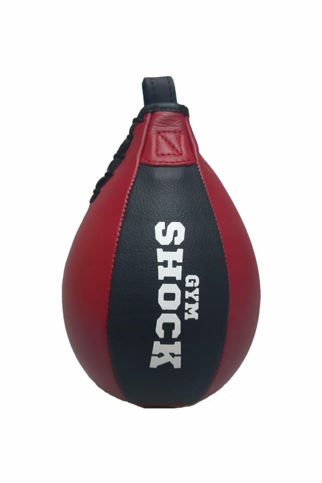 Gym Shock Pencikbol Hız Topu (Gerçek Deri) Siyah-Kırmızı