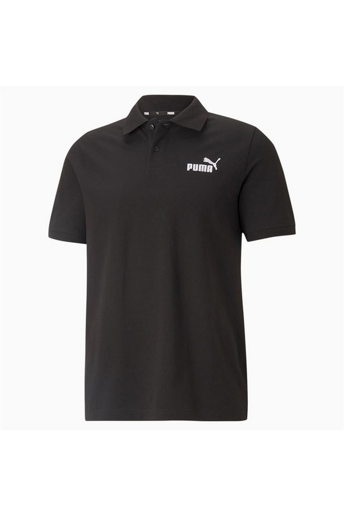 Puma ESS Pique Polo Puma-Black Erkek Polo Yaka Tişört Siyah 58667401