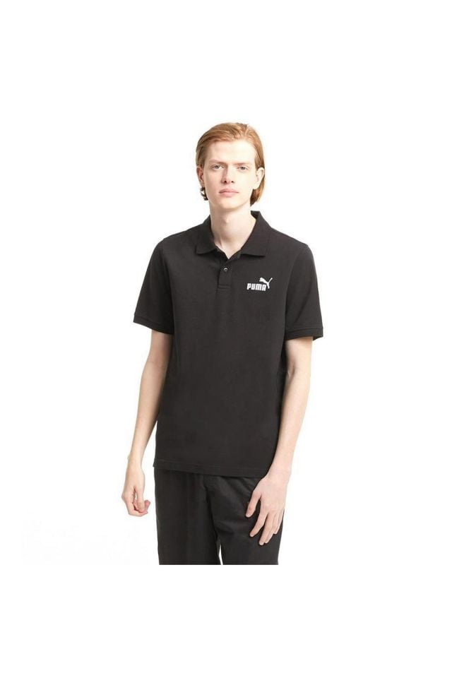 Puma ESS Pique Polo Puma-Black Erkek Polo Yaka Tişört Siyah 58667401