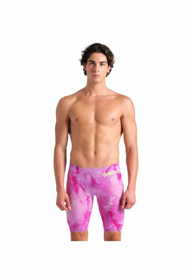 Arena Men's Powerskin Carbon Air2 Jammer Tie-Dye Erkek Yarış Mayosu Pembe 006344150