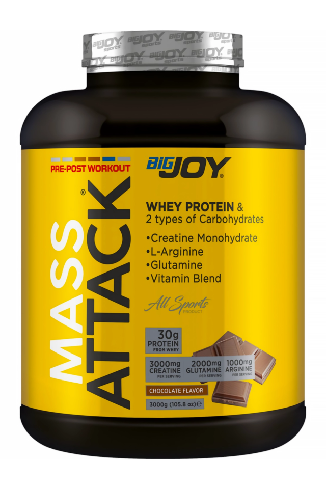 BigJoy Sports Mass Attack Çikolata 3000g 30 Servis