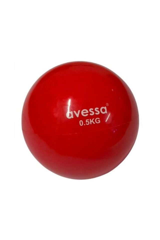 Avessa PTB-10 Pilates Toning Ball 0.5 Kg Egzersiz Topu Kırmızı