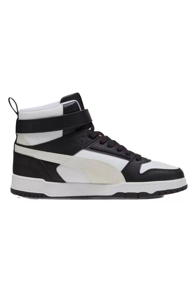 Puma RBD Game White Puma-Black Vapor-Gray Erkek Bilekli Sneaker Ayakkabı Siyah 38583926