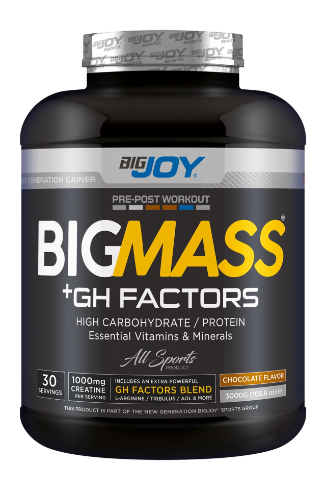 BigJoy Sports BigMass GH Factors Çikolata 3000g 30 Servis