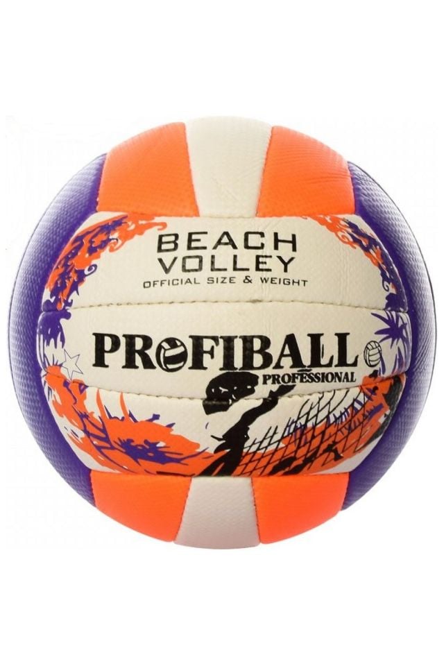 Profiball Soft Touch Dikişli Pro No 5 Voleybol Topu Turuncu-Mor